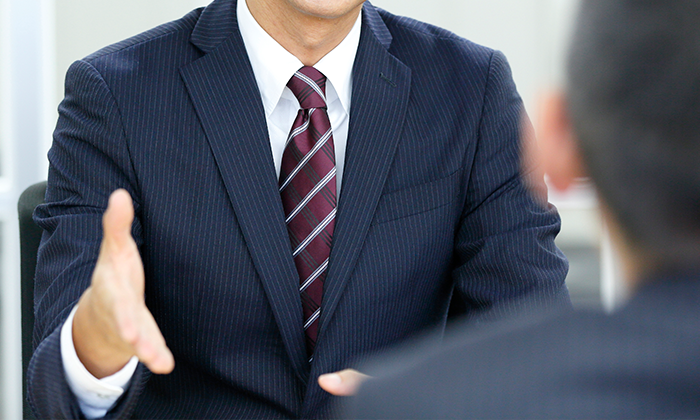 代表自らが一貫して対応